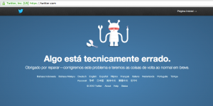 Twitter com falha