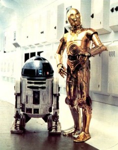 R2D2 C3PO em Star Wars