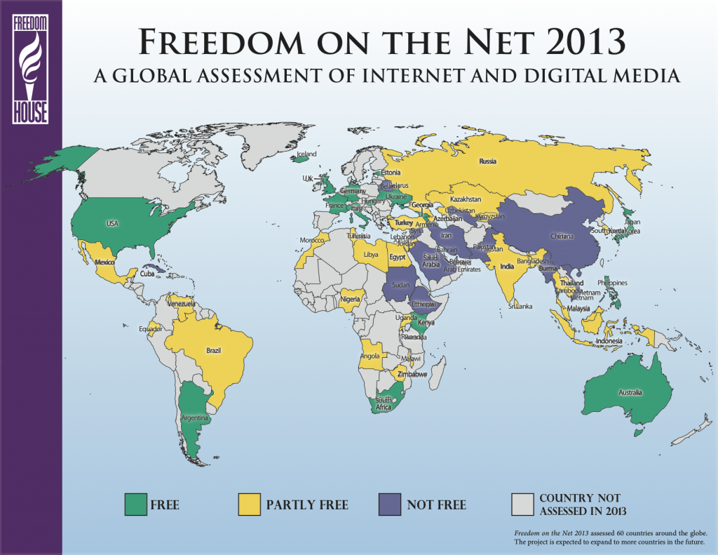 Relatório Freedom Internet 2013