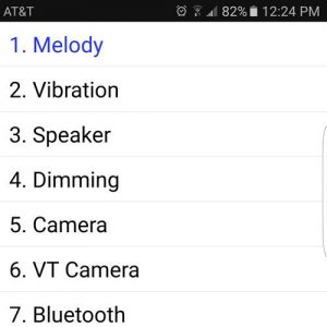 Menu Teste Rápido - Galaxy